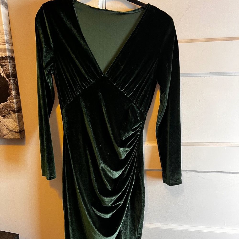 Emerald green dress